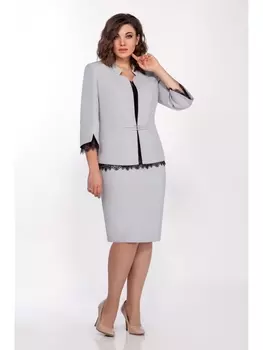 Юбочные костюмы 1338-1 серый