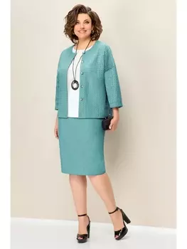 Юбочные костюмы 1348 светло-бирюзовый