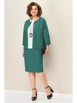 Юбочные костюмы 1348 темно-мятный