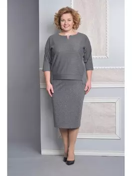 Юбочные костюмы 1374-cветло_серый