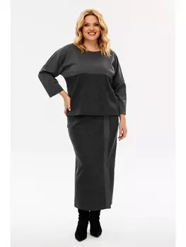 Юбочные костюмы 1393 графит, люрекс