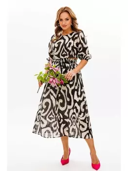 Юбочные костюмы 1428 черно-белый