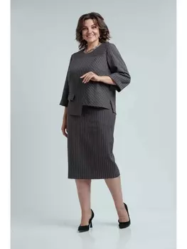 Юбочные костюмы 1463 серый
