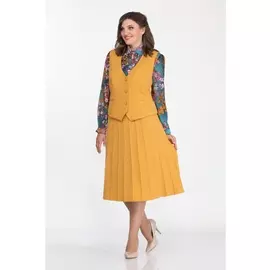 Юбочные костюмы 1607 горчица