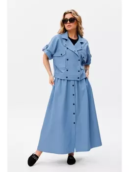 Юбочные костюмы 2015 голубой