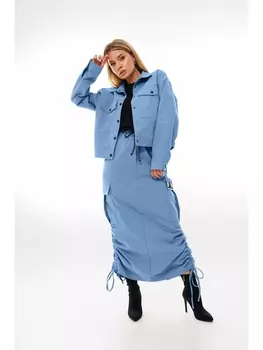 Юбочные костюмы 2046в голубой