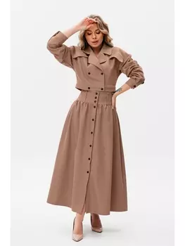 Юбочные костюмы 2068С кофе