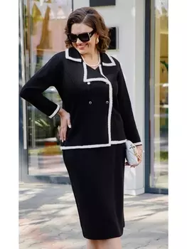 Юбочные костюмы 22363 черный