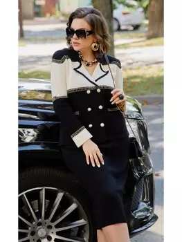 Юбочные костюмы 22373 черный