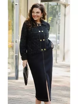 Юбочные костюмы 22433 черный
