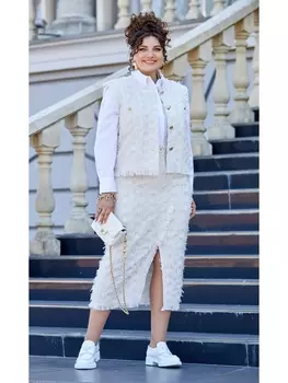 Юбочные костюмы 22603 молочный