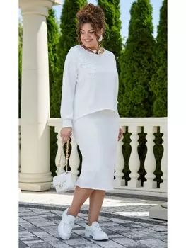 Юбочные костюмы 22663 молочный