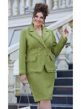 Юбочные костюмы 22883 салатовый