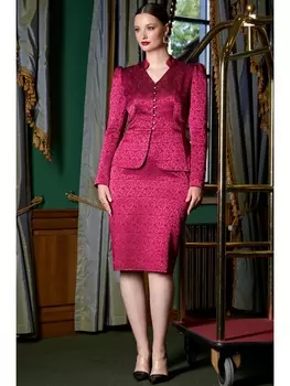 Юбочные костюмы 2319 малиновый
