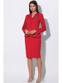 Юбочные костюмы 23865 красный
