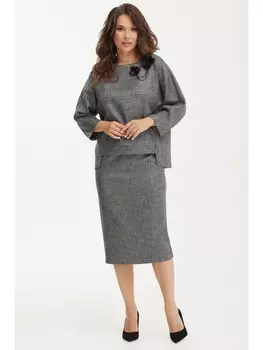Юбочные костюмы 2481 серый