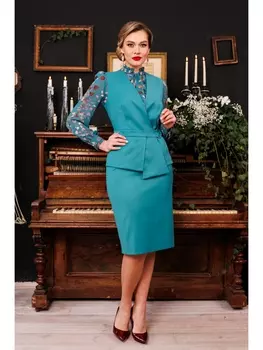 Юбочные костюмы 2538-2 морская волна