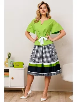 Юбочные костюмы 2688 салатовый