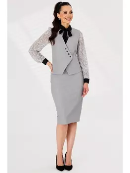 Юбочные костюмы 2766 серый