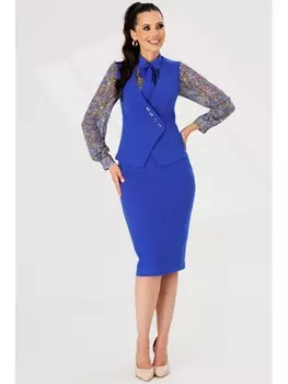 Юбочные костюмы 2766 василек_цветы