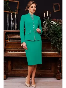 Юбочные костюмы 2808-1 бирюза