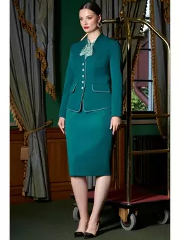 Юбочные костюмы 2808-1 изумруд