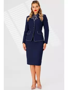 Юбочные костюмы 2808-1 синий_розовый