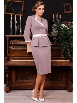 Юбочные костюмы 2827 пудра