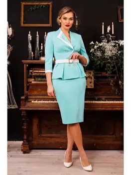 Юбочные костюмы 2827 светлая мята