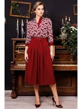Юбочные костюмы 2841 бордо