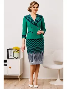 Юбочные костюмы 2851-0 зеленый