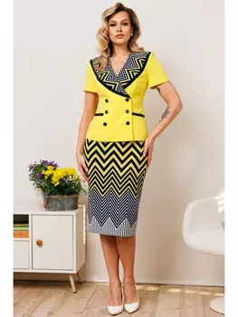 Юбочные костюмы 2851-1 желтый