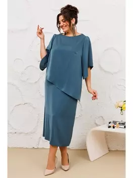 Юбочные костюмы 2-2605 морская волна