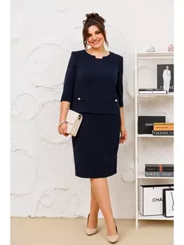 Юбочные костюмы 2-2710 синий