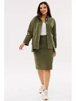 Юбочные костюмы 3081 хаки