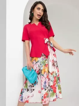 Юбочные костюмы 323436 (Актуально сегодня (2 в 1, флауэр))