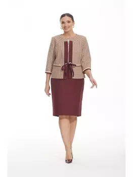 Юбочные костюмы 3351 бордо