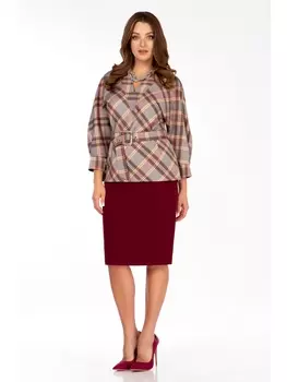 Юбочные костюмы 3930 бордо