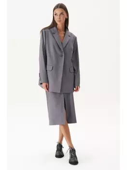 Юбочные костюмы 4954 серый