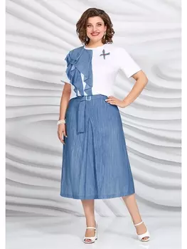 Юбочные костюмы 5423-2 синий