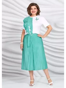 Юбочные костюмы 5423 бирюза