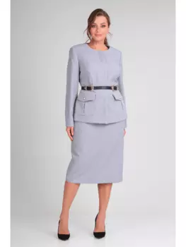 Юбочные костюмы 6494 серый