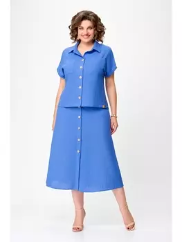 Юбочные костюмы 750.1 ярко-голубой