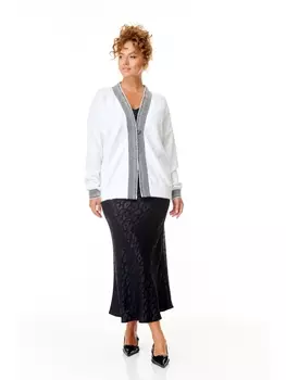 Юбочные костюмы 7547 белый, черный