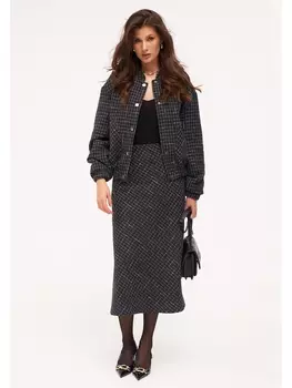 Юбочные костюмы 8035 темно-серый