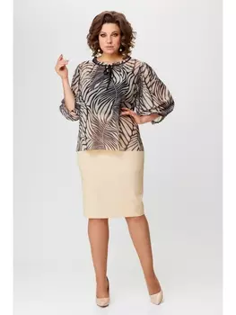 Юбочные костюмы 925 бежевый