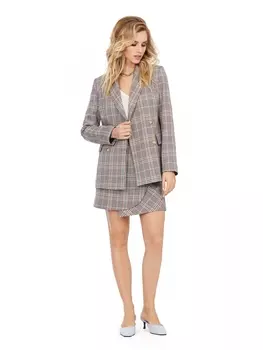 Юбочные костюмы 951 оранжево-зеленая клетка