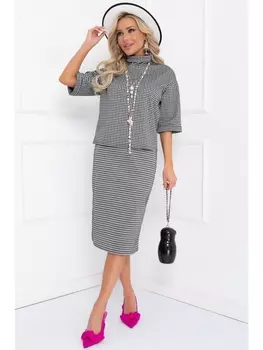 Юбочные костюмы КОСТЮМ РОДДИ (ВАЙТ БЛЭК)