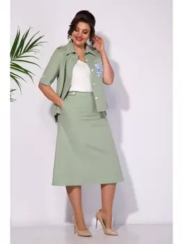 Юбочные костюмы М1296 фисташка