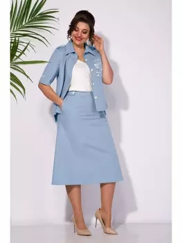 Юбочные костюмы М1296 голубой
